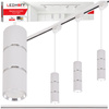 Oświetlenie szynowe biały srebrny 3x lampa wisząca 100cm GU10 szyna 1m