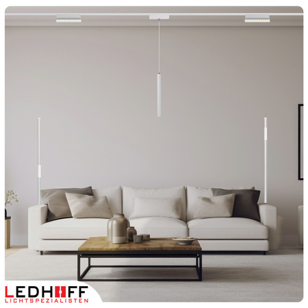 Lampa LED reflektor do szyny magnetycznej 12W punktowa BIAŁA 4000K oprawa regulowana