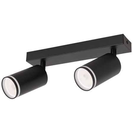 Kinkiet sufitowy podwójny Spot GU10 czarny