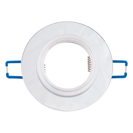 5x Oprawa halogenowa podtynkowa GU10 okrągła szklana lustro