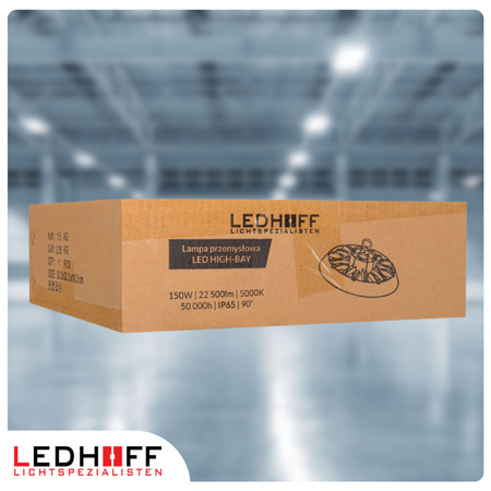 Lampa przemysłowa LED HighBay UFO 150W na magazyn halę