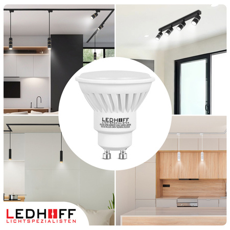 Żarówka LED GU10 10W 1400lm bardzo jasna Naturalna biała