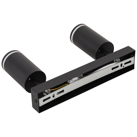 Kinkiet sufitowy podwójny Spot GU10 czarny