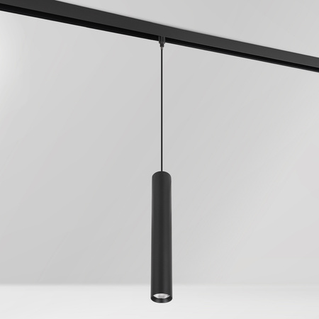 Lampa wisząca sufitowa LED do szyny magnetycznej M20 12W czarna tuba 3 BARWY ŚWIATŁA + kabel