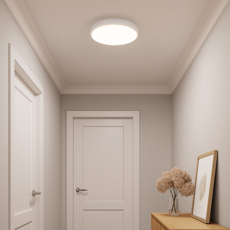 Plafon sufitowy LED biały 30cm - wysoka wydajność świetlna 100lm/W