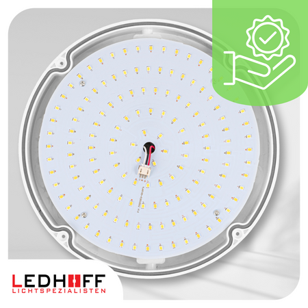 Plafon LED Lampa sufitowa 22cm 3 barwy światła IP65 czarna