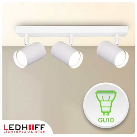 Lampa sufitowa Kinkiet potrójny GU10 biały LINEA