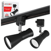 Reflektor szynowy czarny GU10 lampa na szynoprzewód