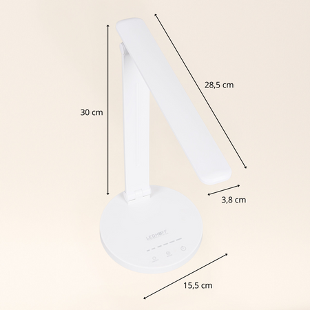 Lampka biurkowa LED biała 5W + Timer