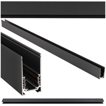 Szyna oświetleniowa LED natynkowa szynoprzewód magnetyczny 1m CZARNA 100cm M20