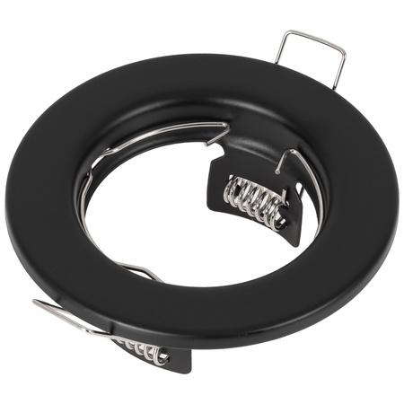 5x Oprawa halogenowa podtynkowa GU10 okrągła czarna