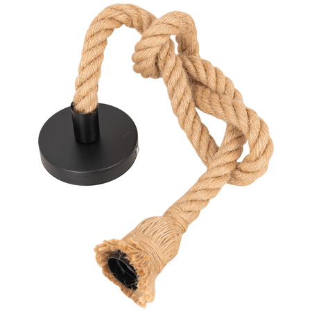 Lampa sufitowa wisząca Sznur konopny jutowy 1,2m Lina E27 Boho