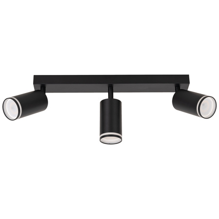 Kinkiet sufitowy potrójny Spot GU10 czarny