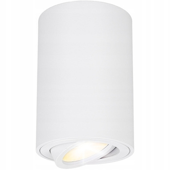 Oprawa sufitowa natynkowa Tuba LED GU10 okrągła biała