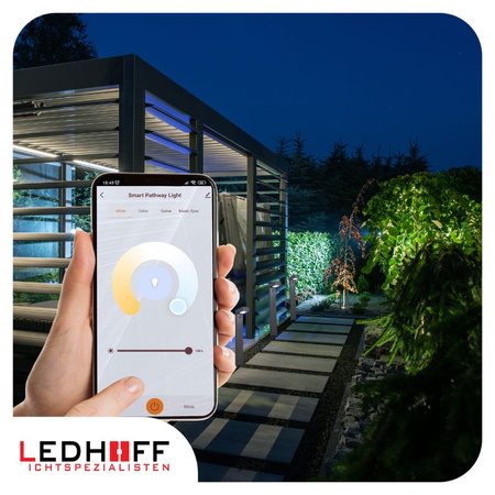 3x Lampa ogrodowa LED stojąca słupek wbijany SMART RGB