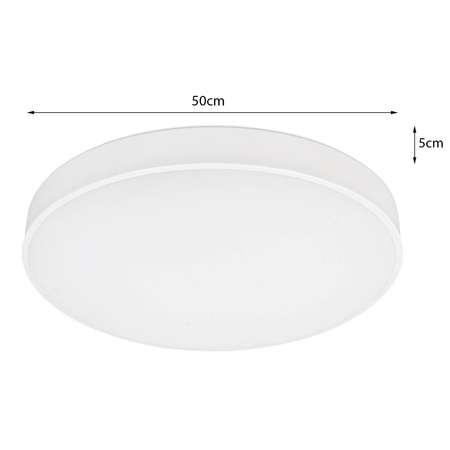 Plafon LED z PILOTEM Lampa sufitowa ŚCIEMNIANA 50cm
