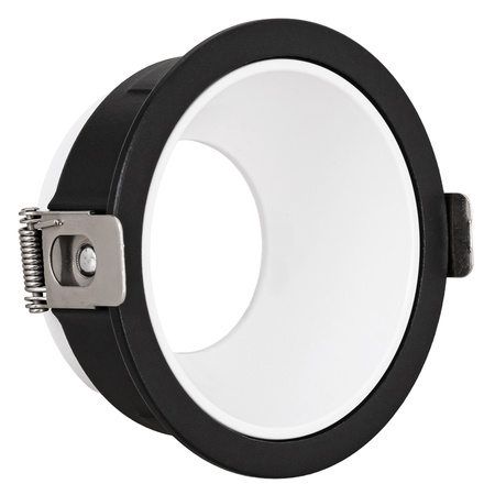 3x Oprawa halogenowa sufitowa podtynkowa GU10 czarno-biała