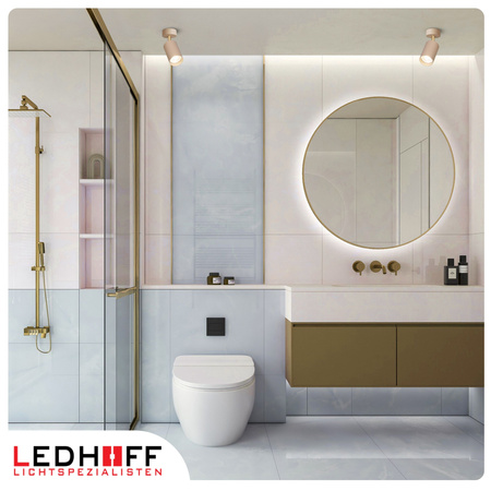 Lampa sufitowa Kinkiet pojedynczy GU10 beżowy kaszmirowy LUMIO