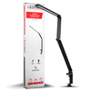 Lampka biurkowa LED kreślarska czarna 9W