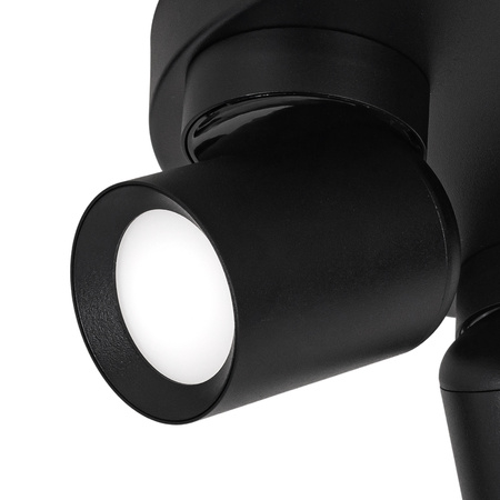 Kinkiet sufitowy okrągły potrójny Spot GU10 czarny