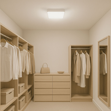 Plafon sufitowy LED biały 40x40cm