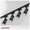 Oświetlenie szynowe czarny srebrny 4x lampa GU10 szyna 1m