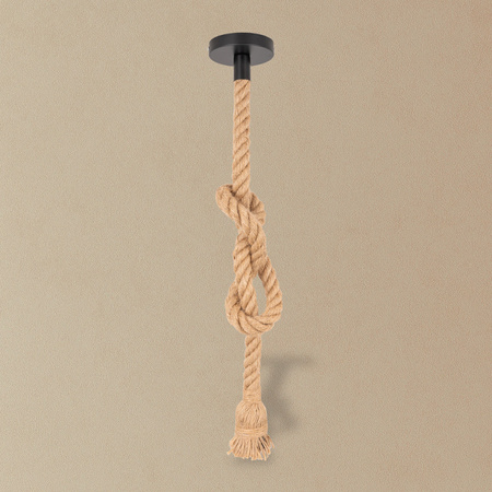 Lampa sufitowa wisząca Sznur konopny jutowy 1,2m Lina E27