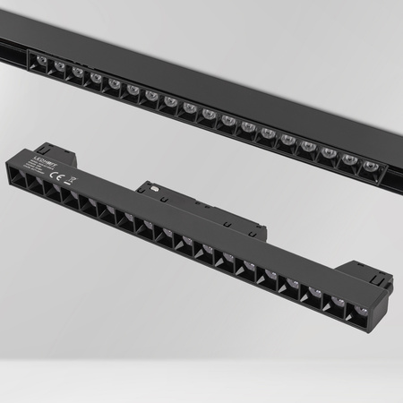 ZESTAW M20 LED 3x Lampa punktowa 18W + 3x lampa punktowa 6W 3 BARWY ŚWIATŁA + 2x szyna magnetyczna 1m + łącznik