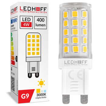 Żarówka LED G9 4W 400lm 3000K barwa ciepła