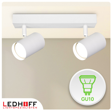 Lampa sufitowa Kinkiet podwójny GU10 biały LINEA