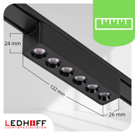 Oświetlenie szynowe magnetyczne 2x SZYNA 1m + 5x lampa LED łącznik PIONOWY