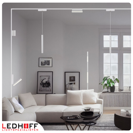 Lampa LED reflektor do szyny magnetycznej 12W punktowa BIAŁA 4000K oprawa regulowana