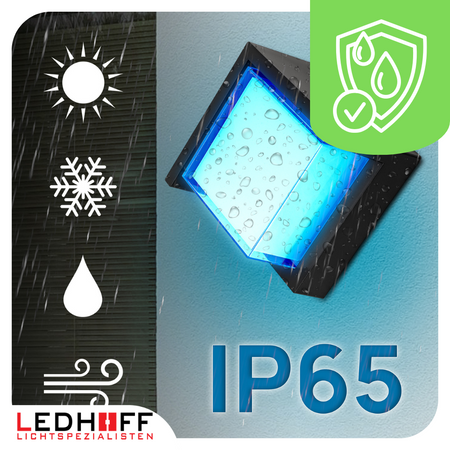 Lampa elewacyjna LED zewnętrzna Kinkiet ścienny kwadrat SMART RGB 10W