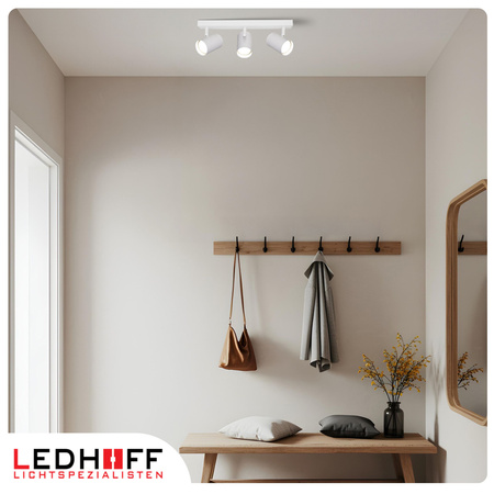 Lampa sufitowa Kinkiet potrójny GU10 biały LINEA