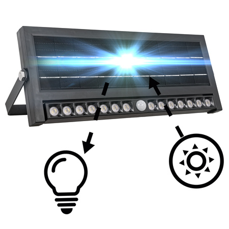 Lampa solarna z czujnikiem ruchu i zmierzchu LED