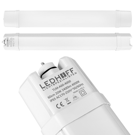 Oprawa hermetyczna LED 60cm 20W neutralne światło