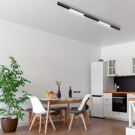 Lampa liniowa LED do szyny magnetycznej M20 18W 45cm czarna 3 BARWY ŚWIATŁA