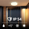 Plafon sufitowy LED okrągły biały 3 barwy światła 22cm IP54