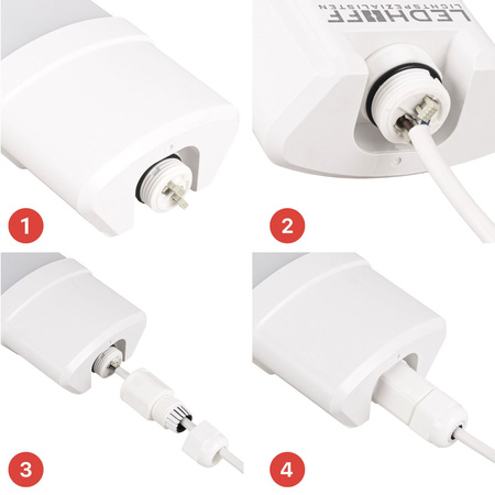 Oprawa hermetyczna LED 60cm 20W neutralne światło