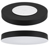 Plafon sufitowy LED okrągły czarny 3 barwy światła 3 poziomy jasności 50cm IP54