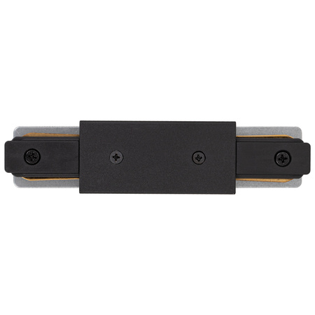 Łącznik prosty z zasilaniem do szyn oświetleniowych LED czarny