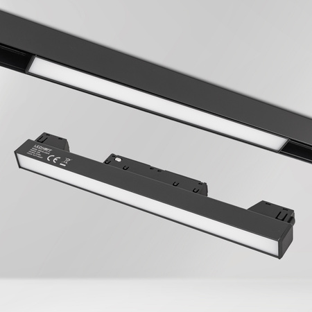 ZESTAW M20 LED 3x Ruchoma lampa punktowa 12W + 2x lampa liniowa 12W 3 BARWY ŚWIATŁA + 2x szyna magnetyczna 1m + łącznik