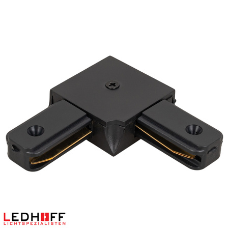 Łącznik kątowy do szyn oświetleniowych LED czarny