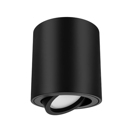 Oprawa sufitowa natynkowa Tuba GU10 okrągła czarna