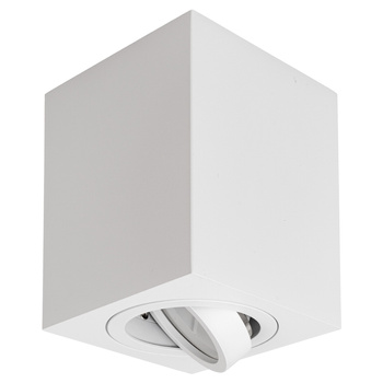 Oprawa sufitowa natynkowa kwadratowa Tuba GU10 biała