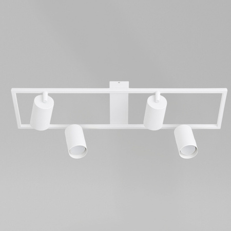 Kinkiet sufitowy Lampa 4x GU10 SPOT biały duży prostokąt QUADRO