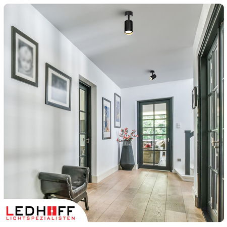 Lampa sufitowa Kinkiet pojedynczy GU10 czarny LINEA