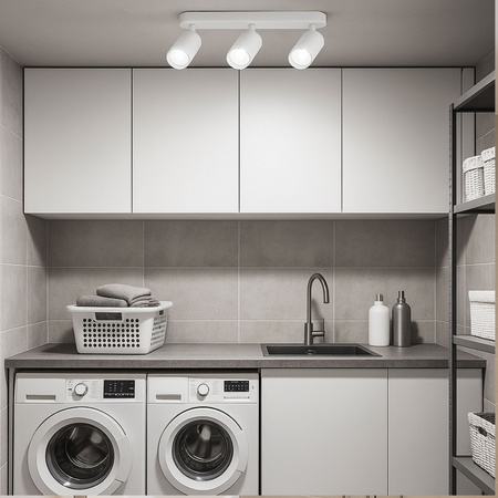 Kinkiet sufitowy potrójny SPOT 3xGU10 biały wodoodporny