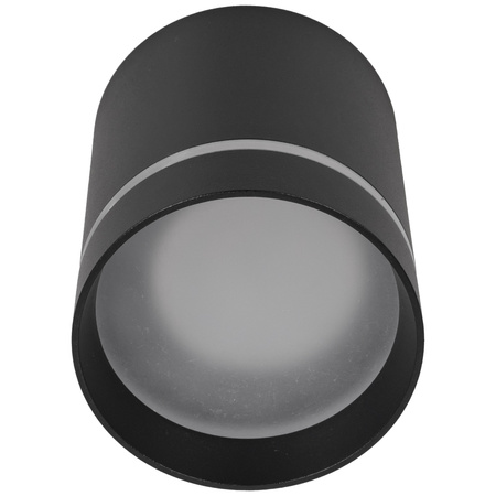 Oprawa sufitowa natynkowa Tuba GU10 okrągła czarna