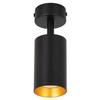 Lampa sufitowa Kinkiet natynkowy LED 1x GU10 czarno-złoty SPOT